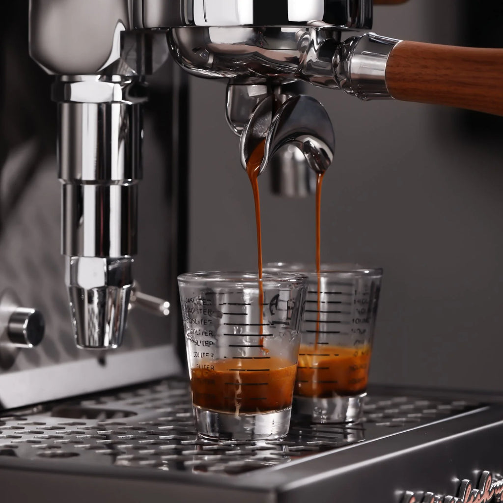 58 mm Double-Spout Portafilter - Walnut Wood