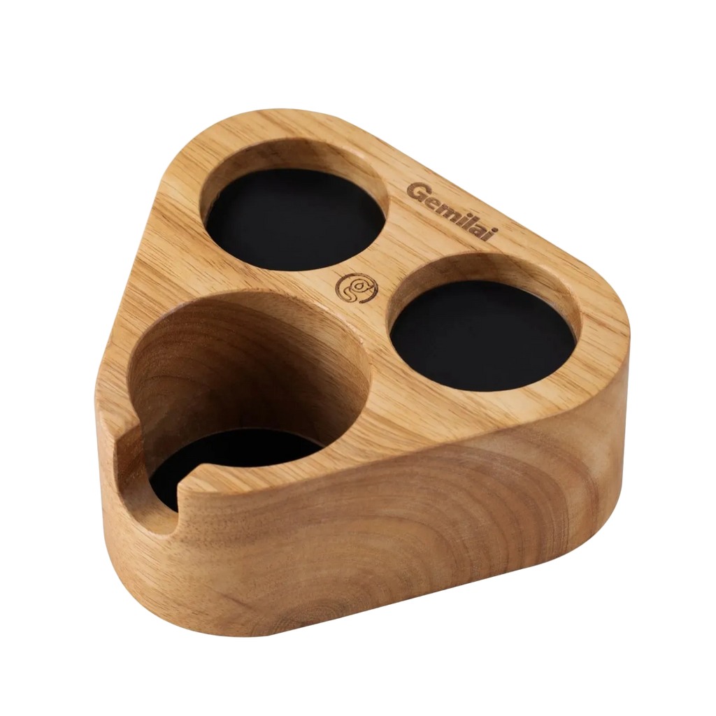 58 mm espresso tamping station for portafilter and puck prep tools