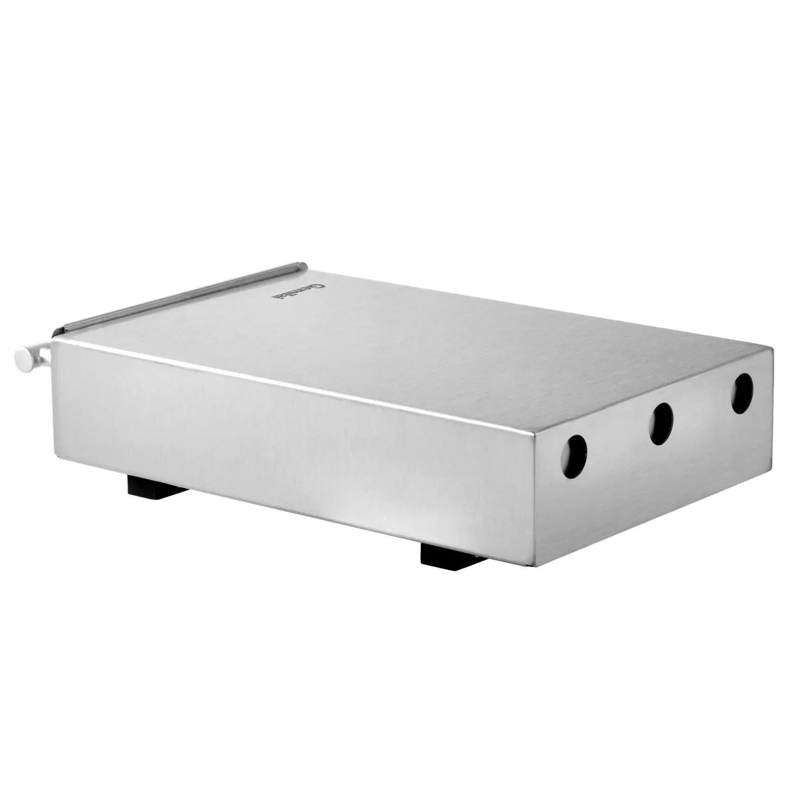 Stainless steel coffee knock box for daily espresso cleanup