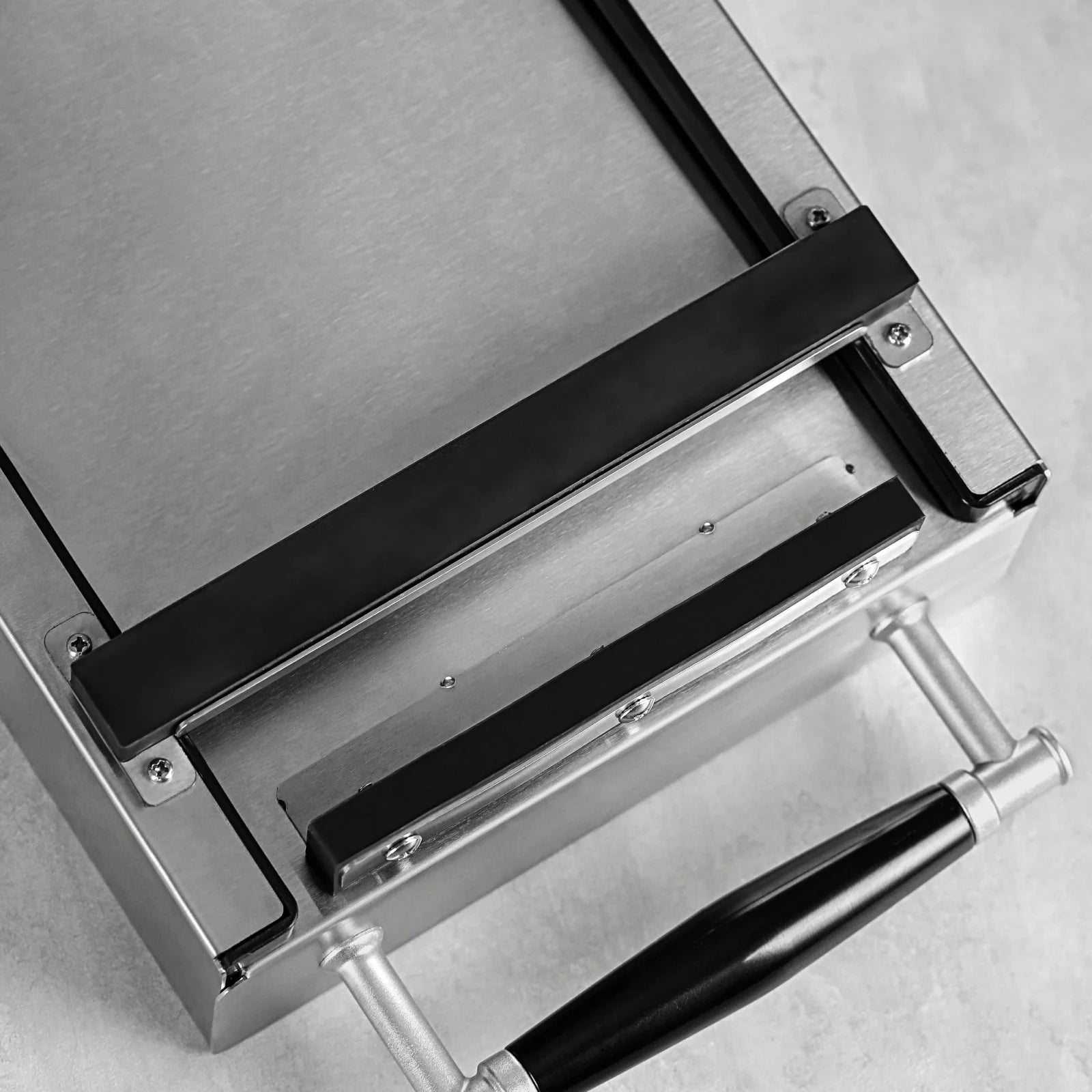Stainless steel coffee knock box drawer for espresso pucks